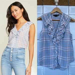 Veronica Beard Leina Shirt in Vapor Multi XS